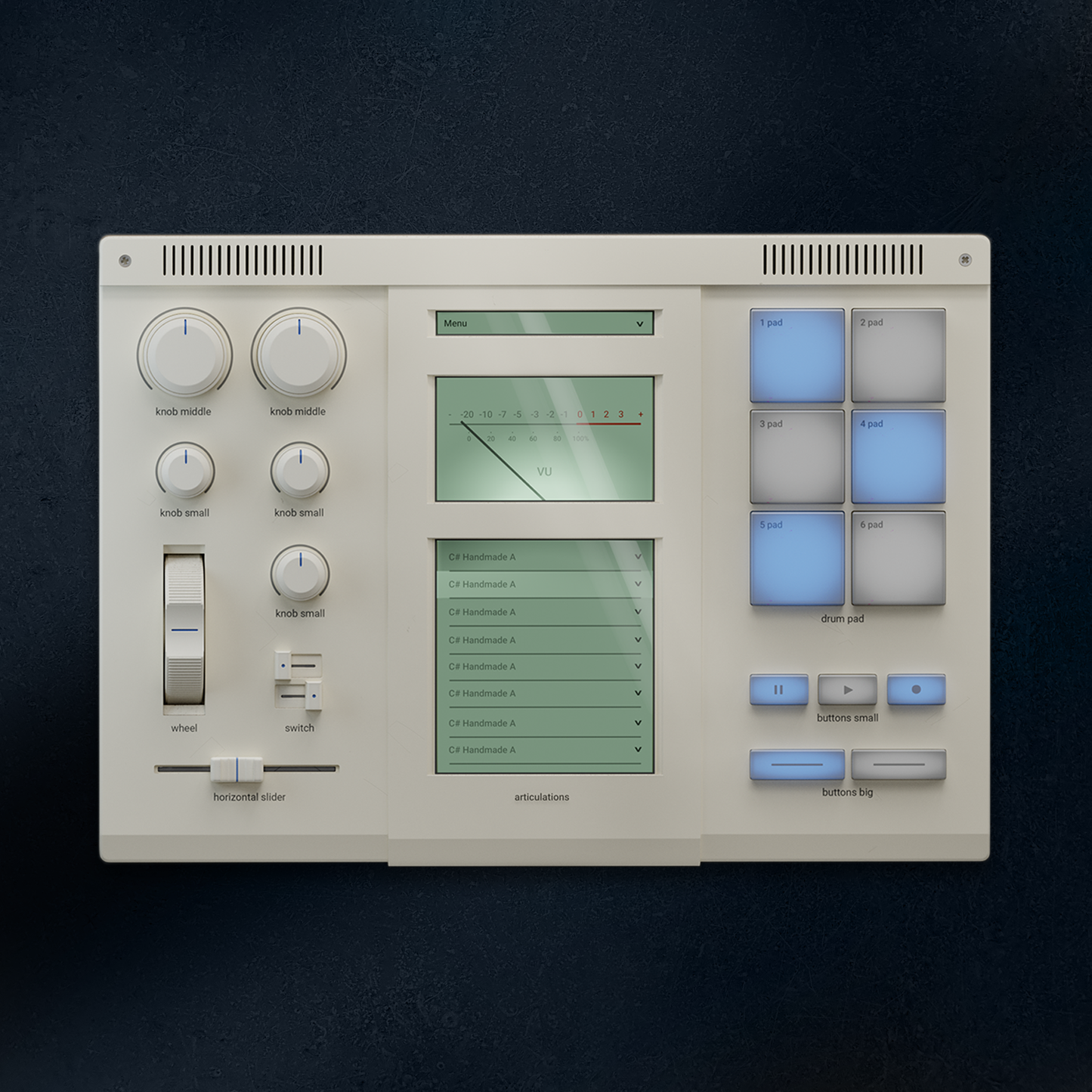 Classic Audio 2 Kit in Blender 3D