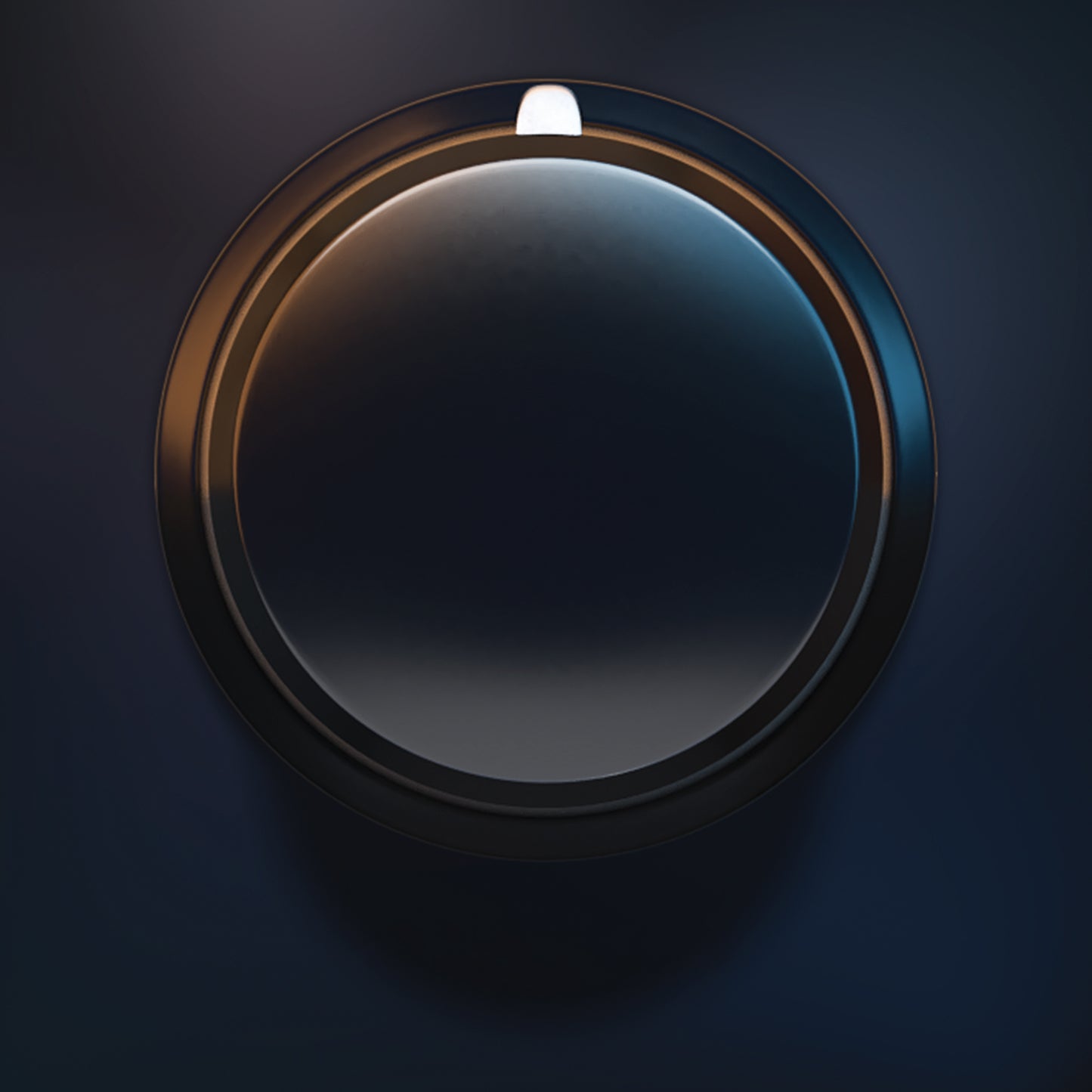 Dark simple audio 3D knob