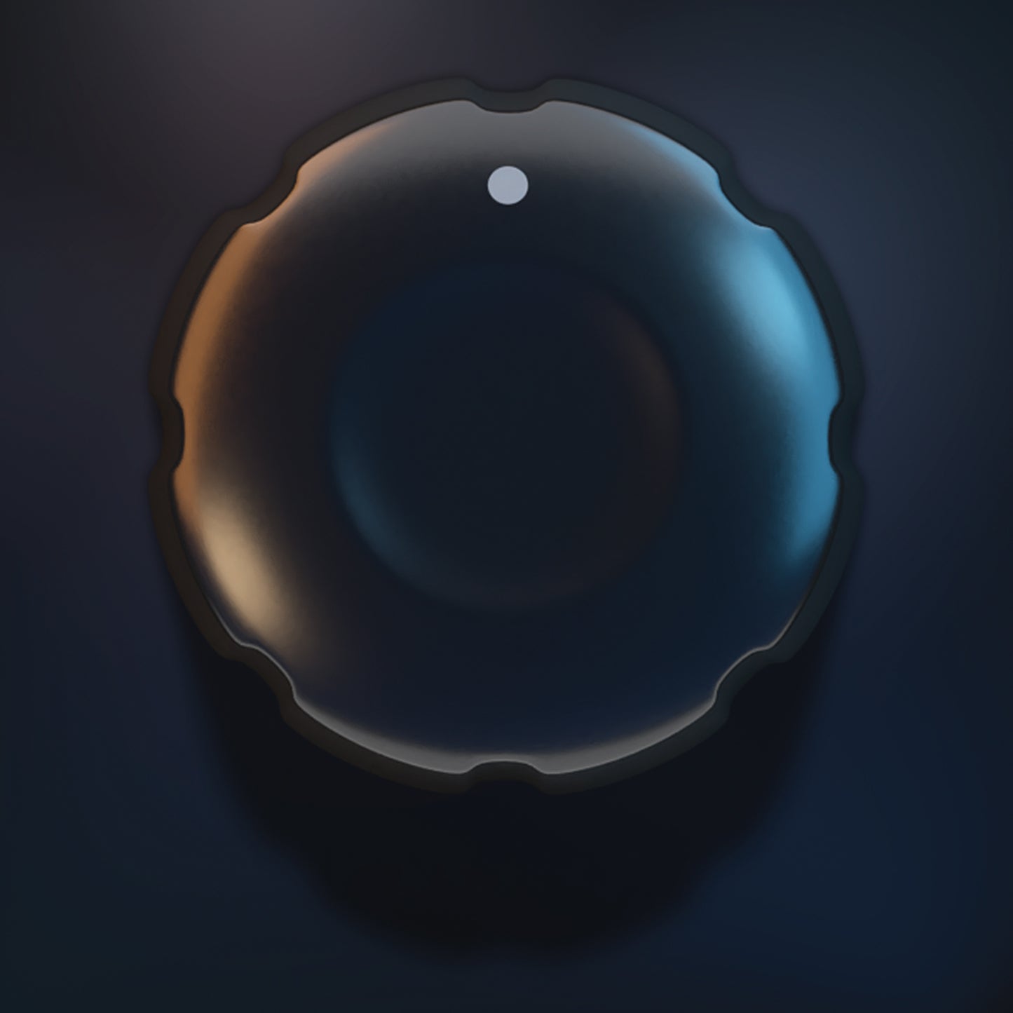 Dark simple standart knob 3D