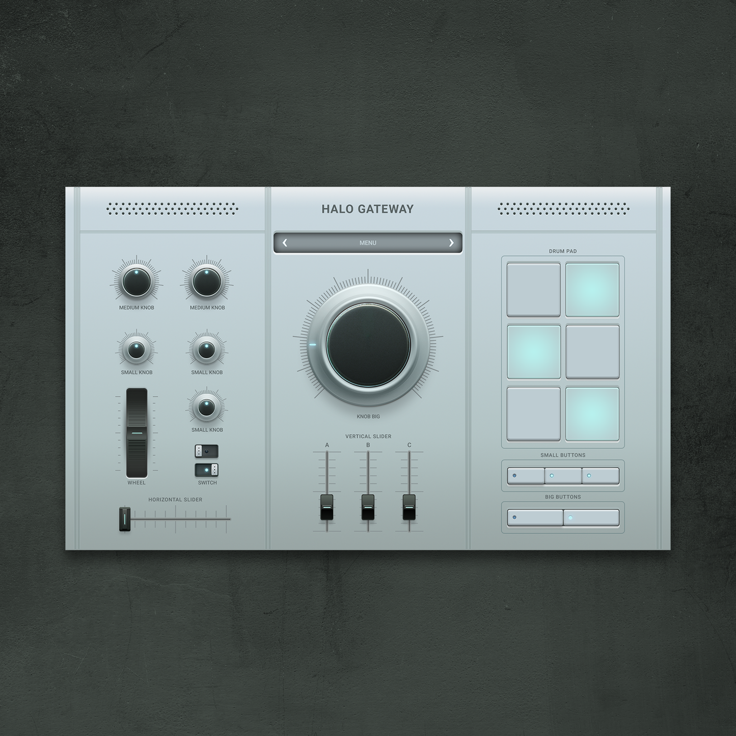 Dark Halo UI design Voger