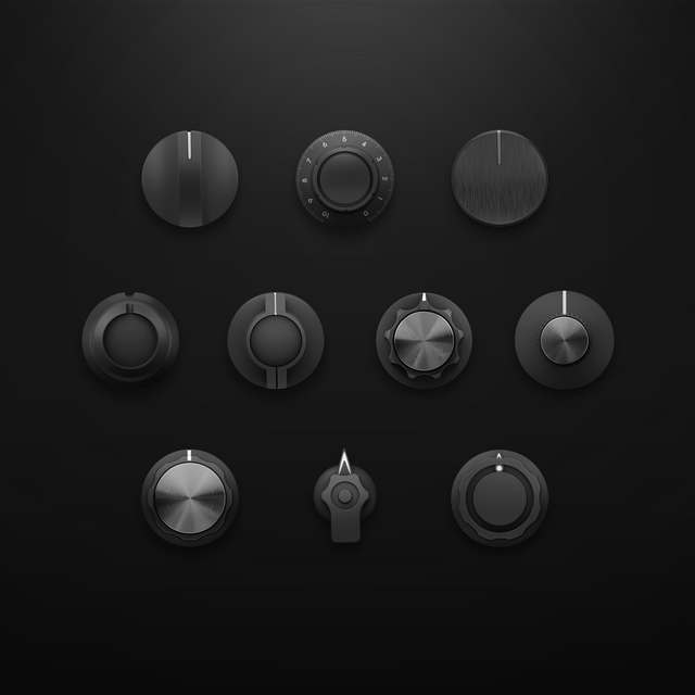 GUI Knobs / 3D / Analogue and modern