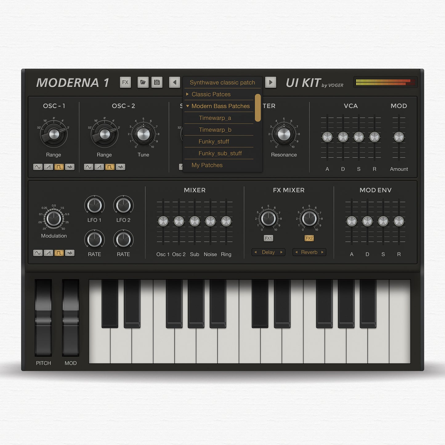 Syntesizer Ui model