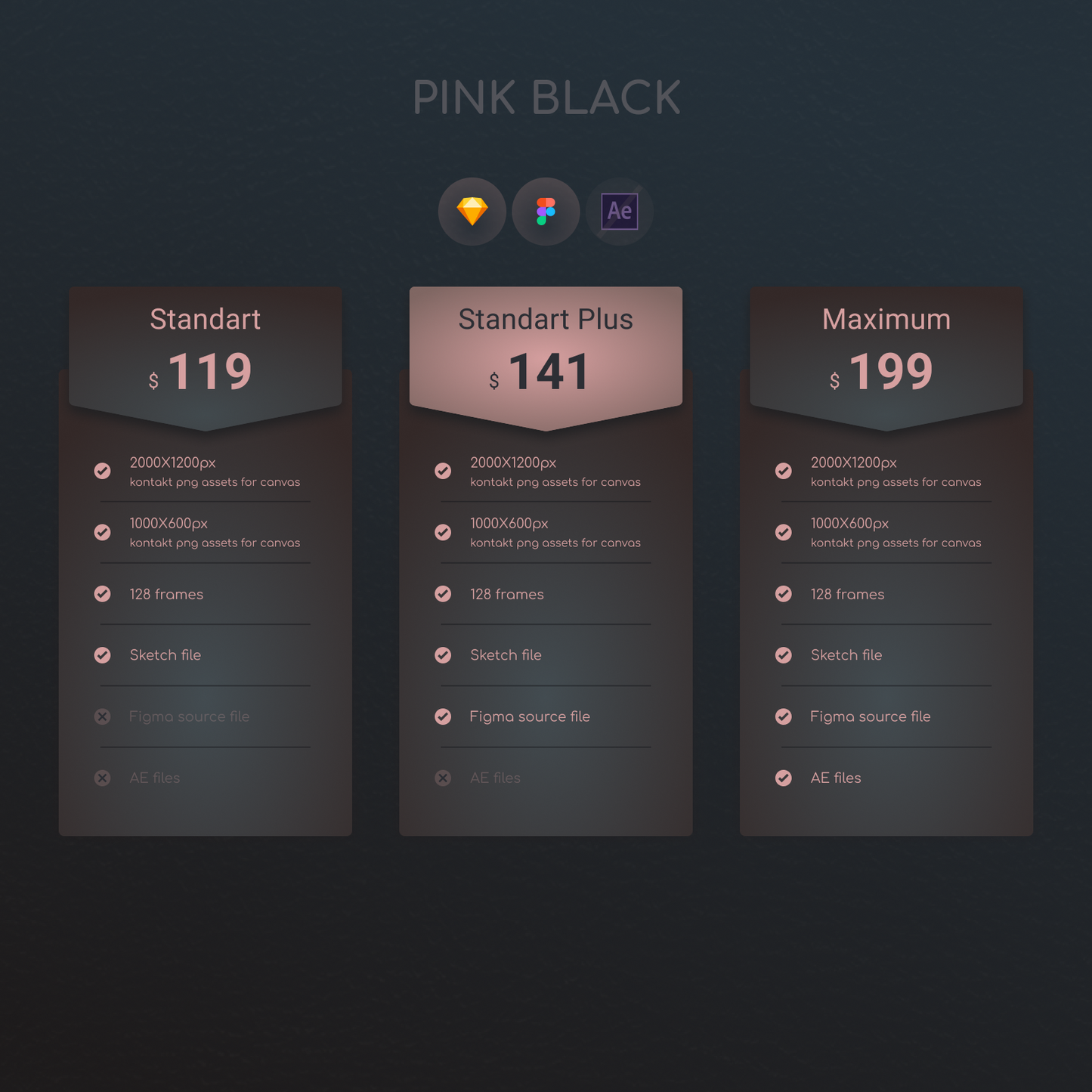 GUI Kit Pink Black