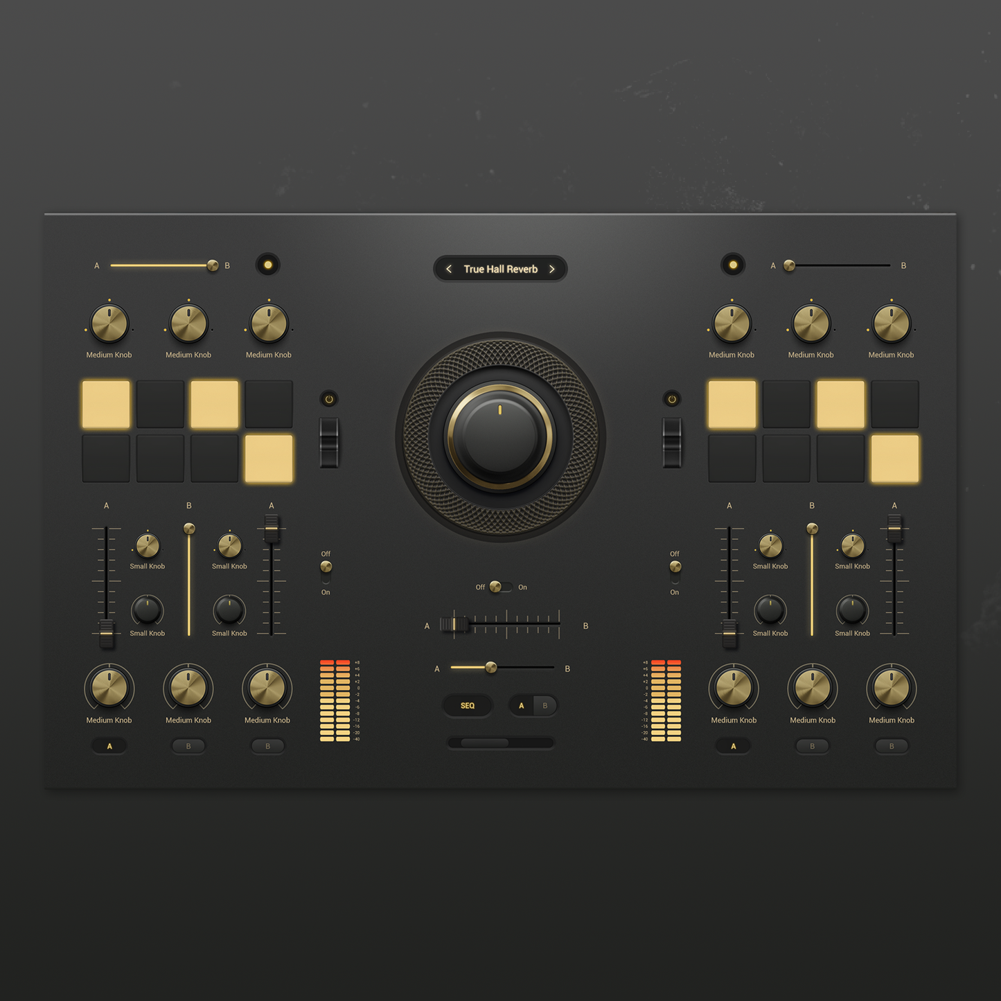 Velvet Mat Gold dark grid template