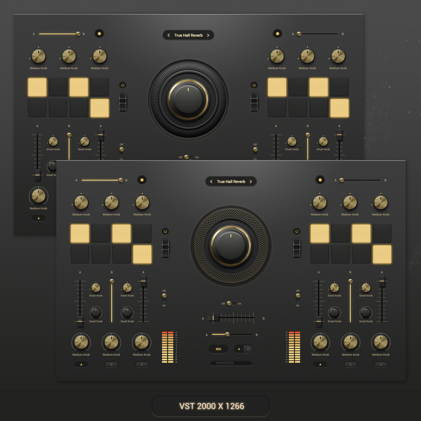 Velvet Mat Gold Kit VST template resolution