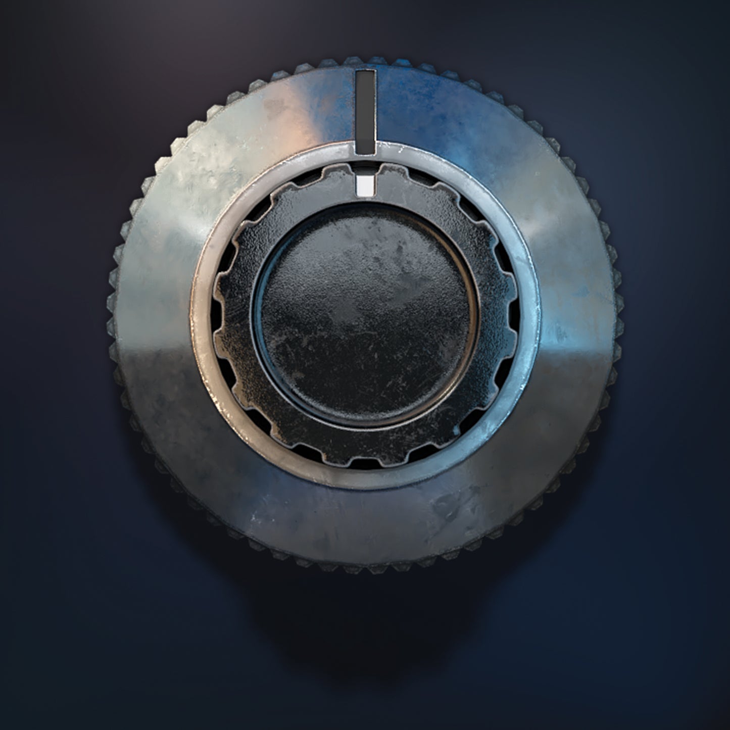 Threadbare shaft metal audi 3D knob