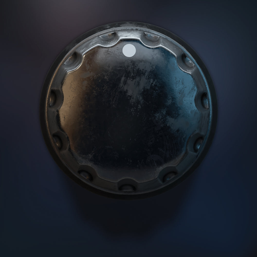 
                      
                        Mat ribbed audio knob 3D model
                      
                    