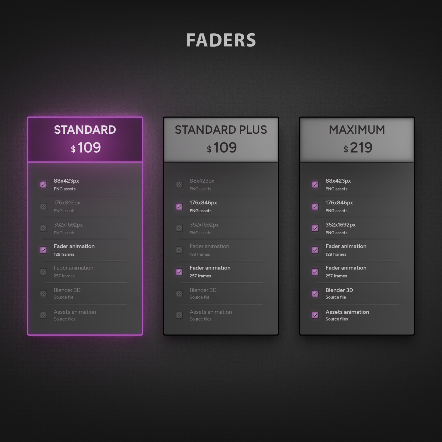Faders UI Kit