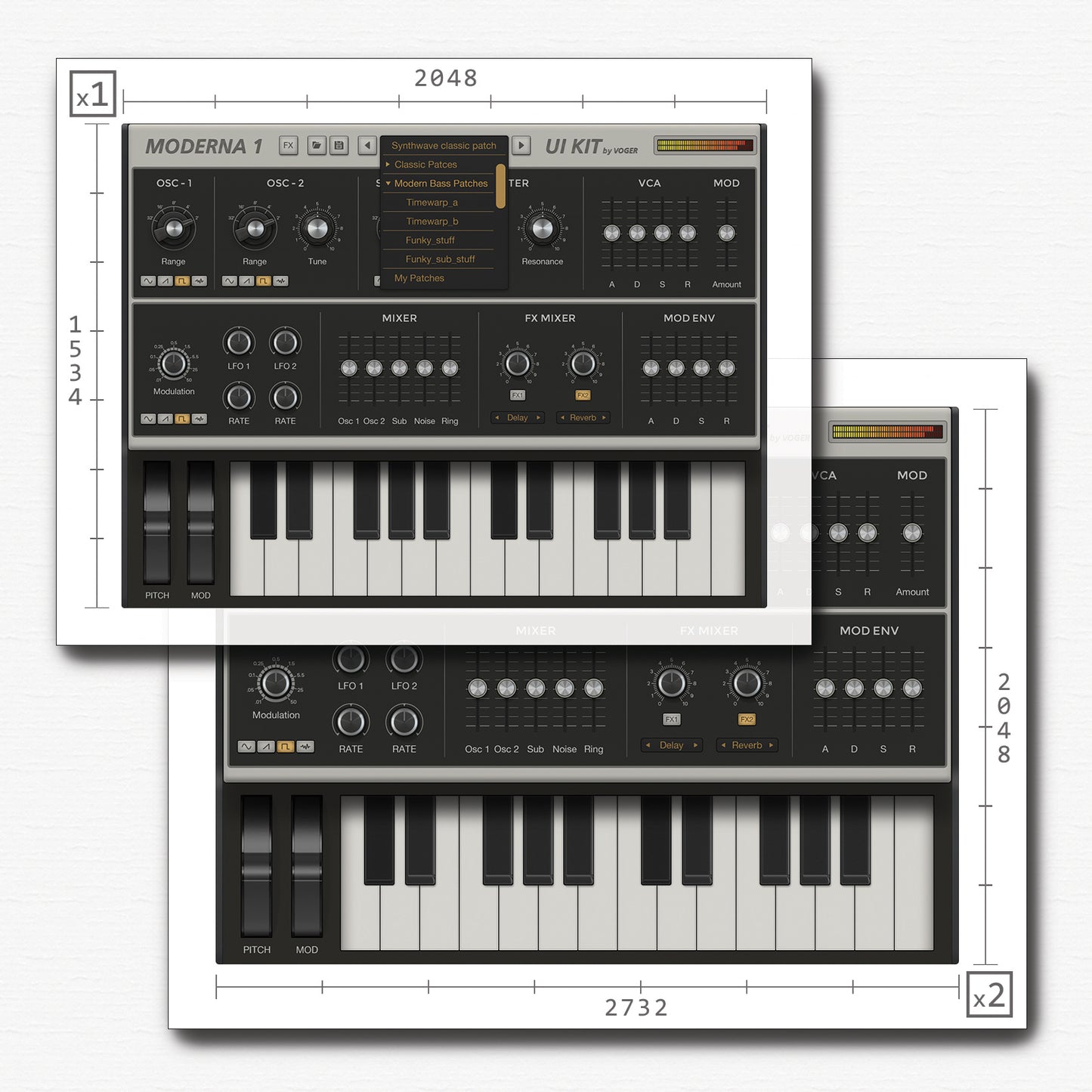 Tablet synth size 2