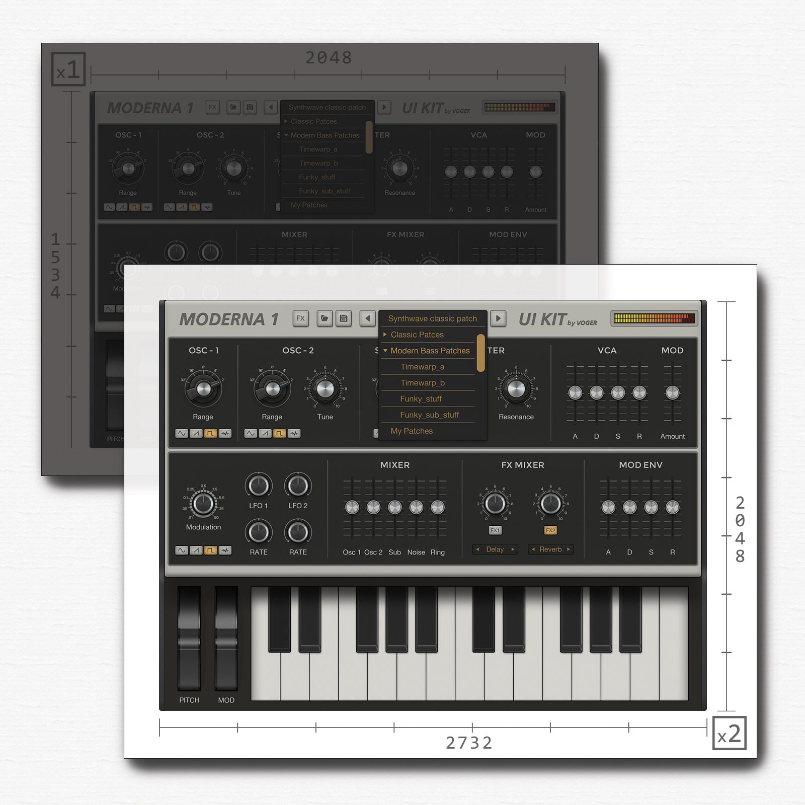Resolution synth for iPad Pro 2732x2048)