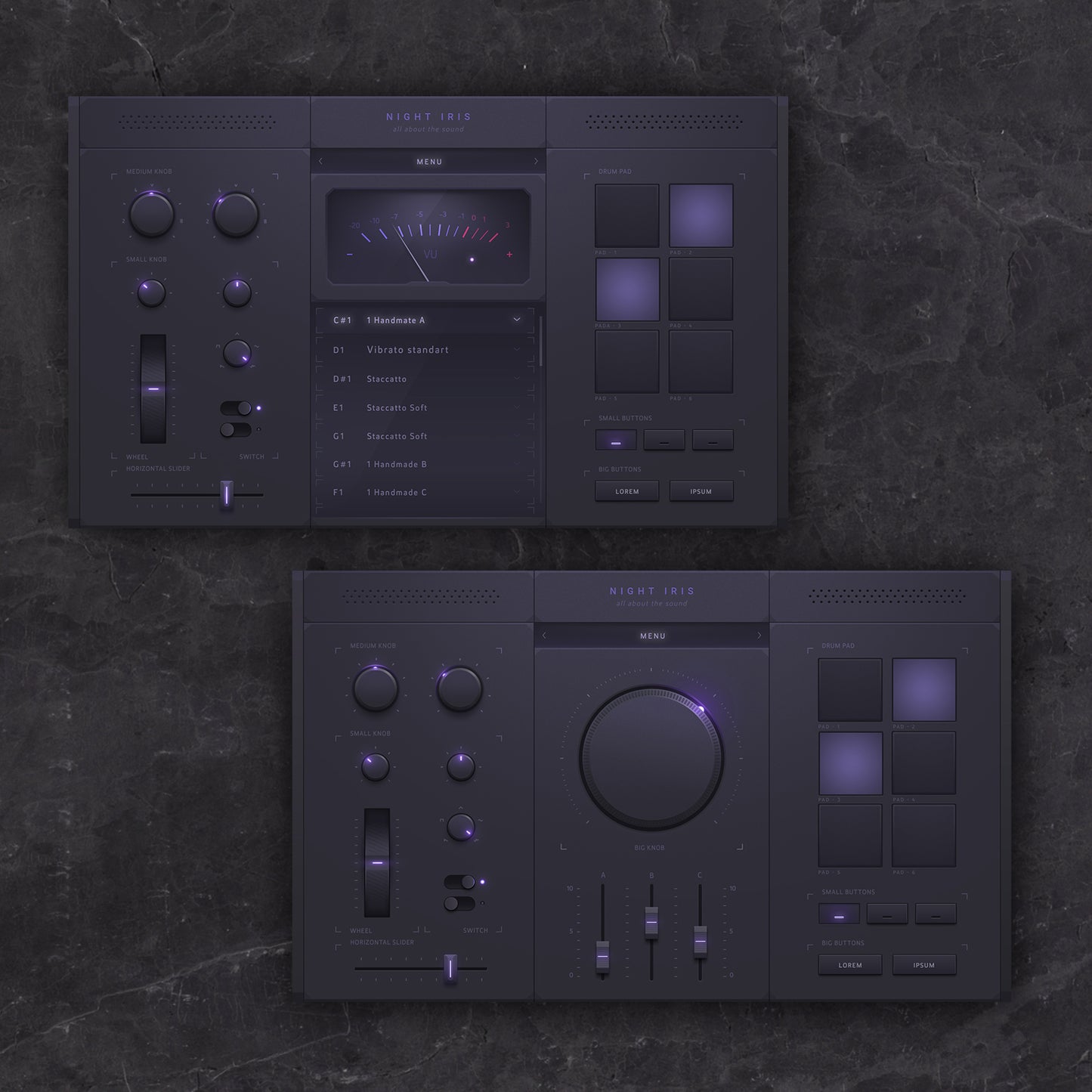 VST Kontakt GUI kit