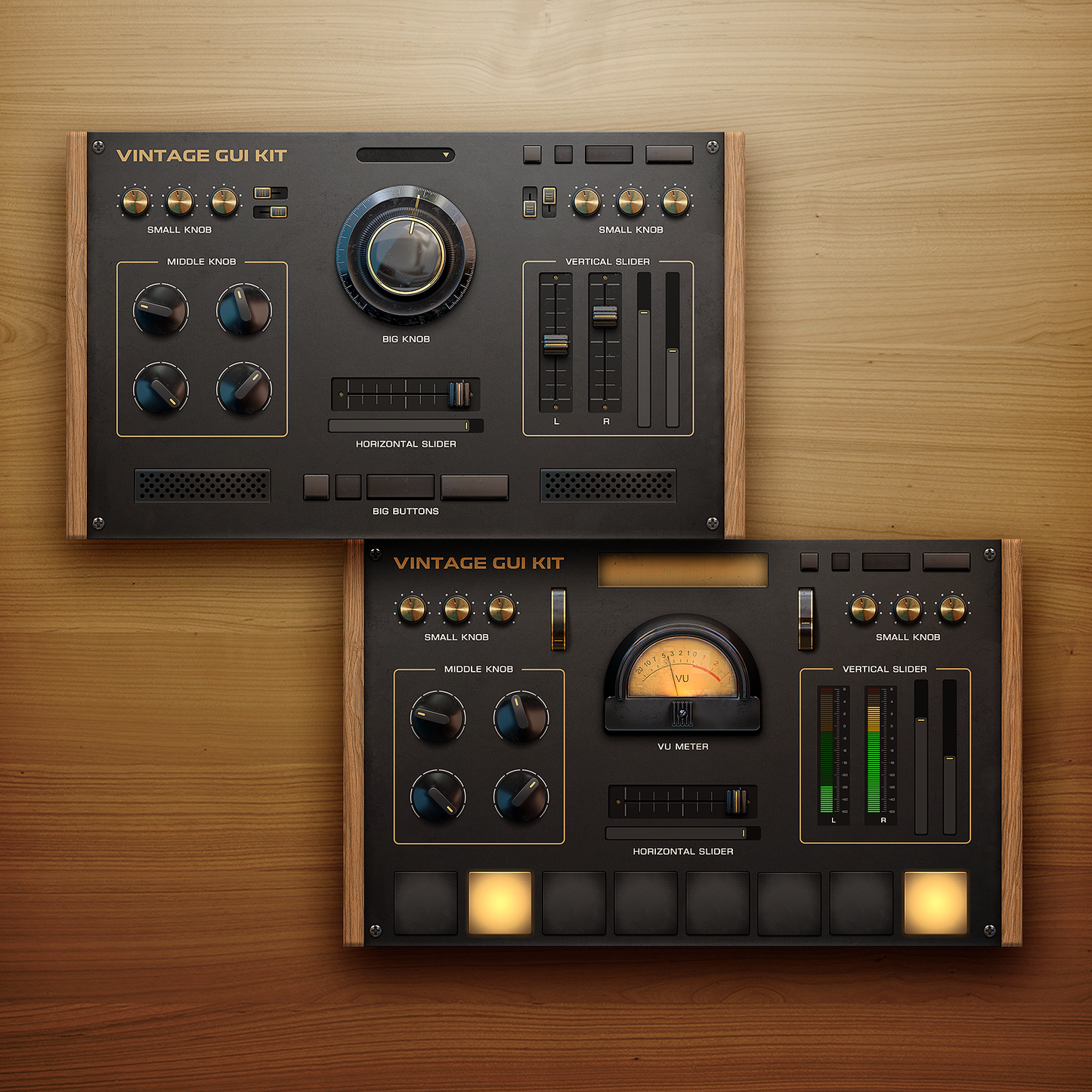 Vintage UI Kit for Audio App or Synth