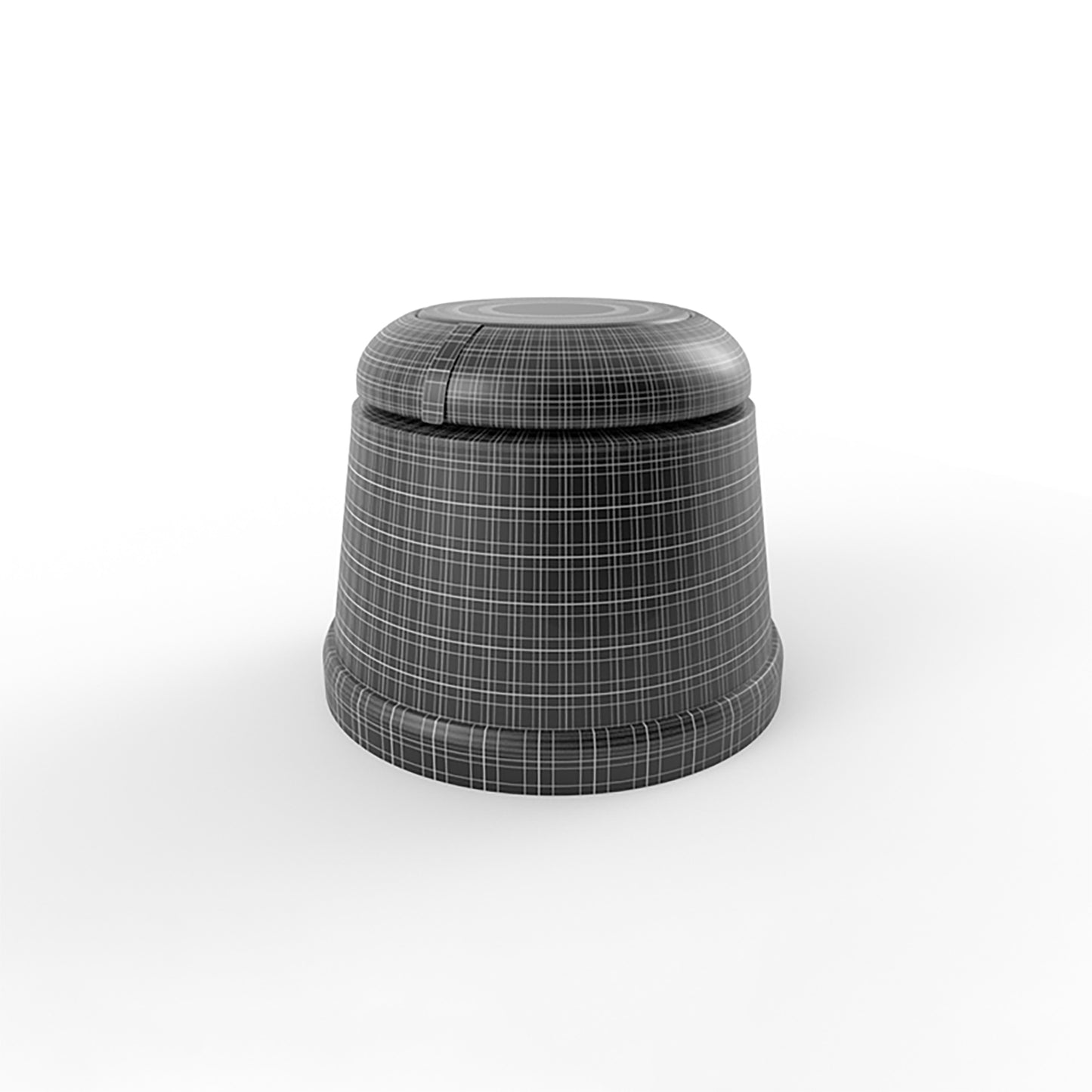 Double section knob 3d model mesh