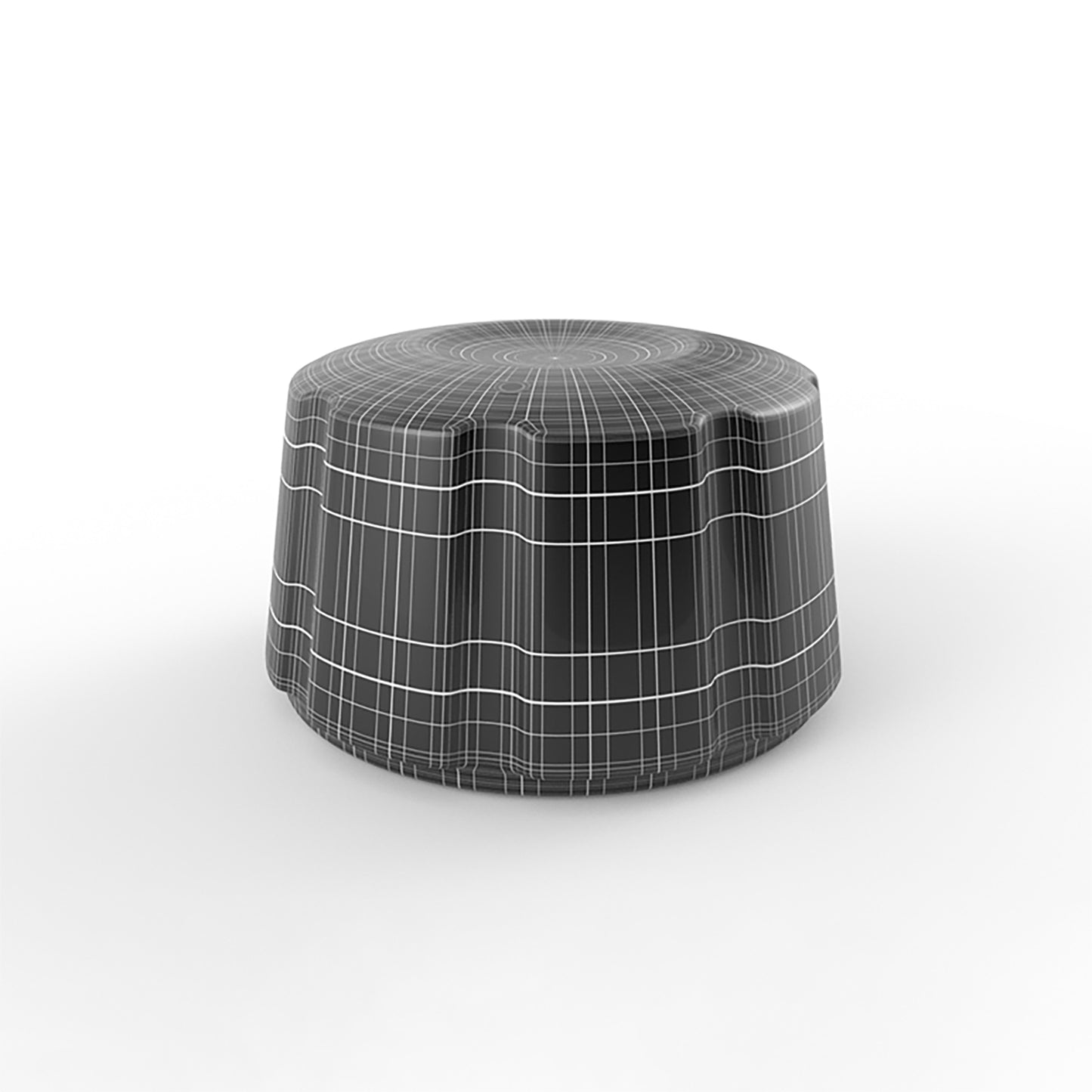 ribbed knob 3d mesh