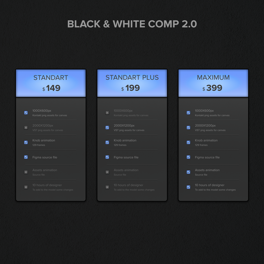 
                      
                        Black & White Comp 2.0 based on Figma
                      
                    